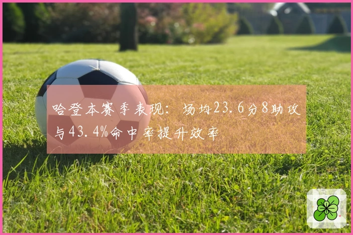 哈登本赛季表现：场均23.6分8助攻与43.4%命中率提升效率